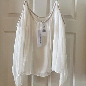 Elizabeth and James white blouse size L